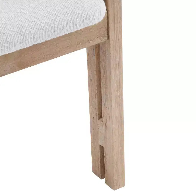 Christopher Knight Home Pascale Chaises de salle à manger rembourrées en bois d'hévéa de style Mid-Century (Lot de 4)