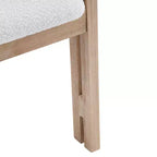 Christopher Knight Home Pascale Chaises de salle à manger rembourrées en bois d'hévéa de style Mid-Century (Lot de 4)