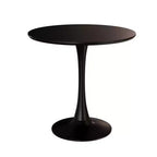 Table à manger ronde de 80 cm, petite table de cuisine avec pied central, table d'appoint de style Mid-Century ou table basse pour salon ou appartement - Panipeachy
