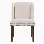 Christopher Knight Home Delph Chaises de salle à manger modernes rembourrées avec pieds en bois d'hévéa (lot de 2)