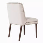 Christopher Knight Home Delph Chaises de salle à manger modernes rembourrées avec pieds en bois d'hévéa (lot de 2)