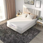 Matelas en mousse à mémoire de forme au charbon de bambou avec housse en maille soyeuse