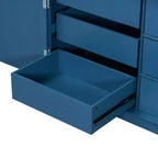 Whisen Meuble de cuisine autoportant de 183 cm de hauteur, grand placard de rangement pour salle à manger avec étagères de porte, étagères réglables