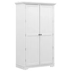 Whisen Meuble de cuisine autoportant de 183 cm de hauteur, grand placard de rangement pour salle à manger avec étagères de porte, étagères réglables