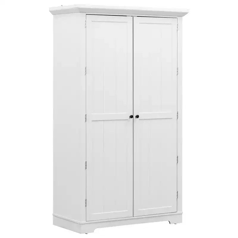 Whisen Meuble de cuisine autoportant de 183 cm de hauteur, grand placard de rangement pour salle à manger avec étagères de porte, étagères réglables