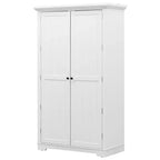 Whisen Meuble de cuisine autoportant de 183 cm de hauteur, grand placard de rangement pour salle à manger avec étagères de porte, étagères réglables