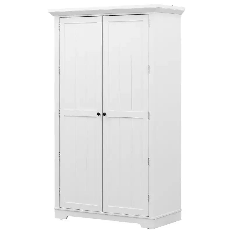 Whisen Meuble de cuisine autoportant de 183 cm de hauteur, grand placard de rangement pour salle à manger avec étagères de porte, étagères réglables