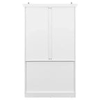Whisen Meuble de cuisine autoportant de 183 cm de hauteur, grand placard de rangement pour salle à manger avec étagères de porte, étagères réglables