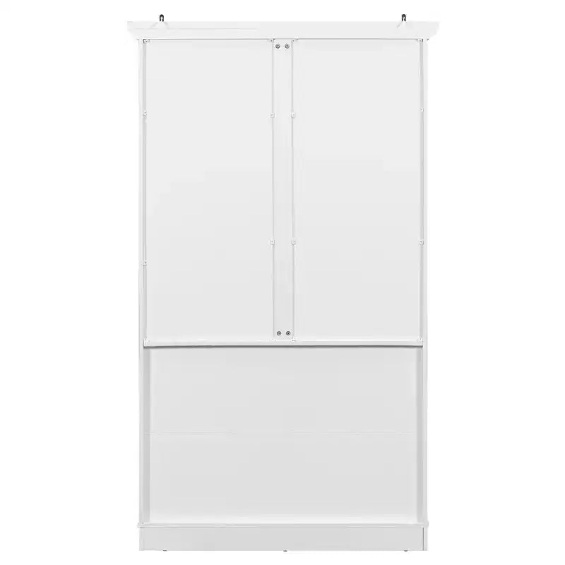 Whisen Meuble de cuisine autoportant de 183 cm de hauteur, grand placard de rangement pour salle à manger avec étagères de porte, étagères réglables