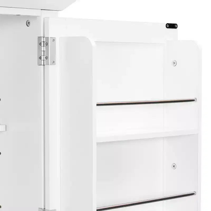 Whisen Meuble de cuisine autoportant de 183 cm de hauteur, grand placard de rangement pour salle à manger avec étagères de porte, étagères réglables