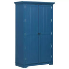 Whisen Meuble de cuisine autoportant de 183 cm de hauteur, grand placard de rangement pour salle à manger avec étagères de porte, étagères réglables
