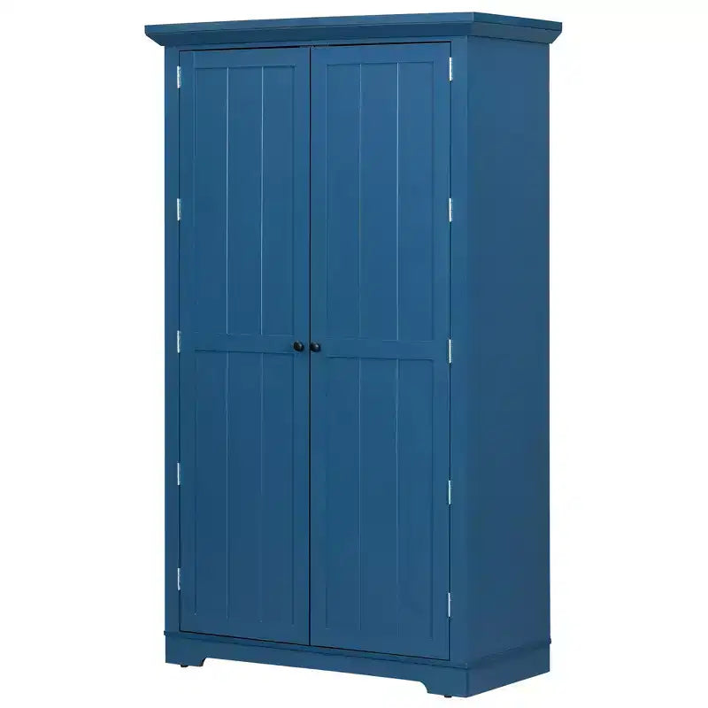 Whisen Meuble de cuisine autoportant de 183 cm de hauteur, grand placard de rangement pour salle à manger avec étagères de porte, étagères réglables