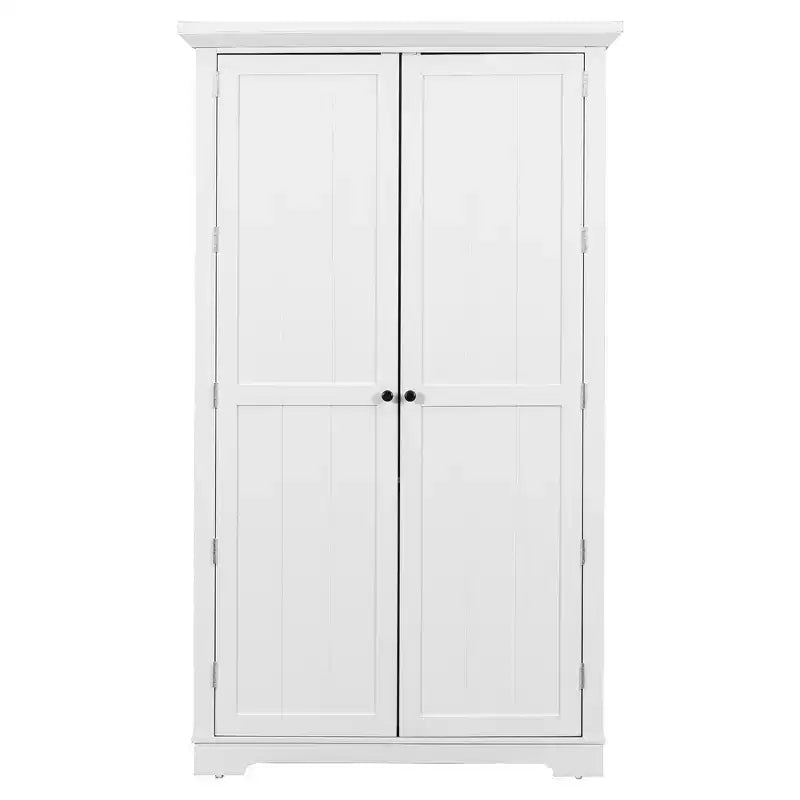 Whisen Meuble de cuisine autoportant de 183 cm de hauteur, grand placard de rangement pour salle à manger avec étagères de porte, étagères réglables