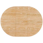 Table à manger ronde extensible Whisen Vintage, table de cuisine de style campagnard avec 1 rallonge amovible de 40 cm