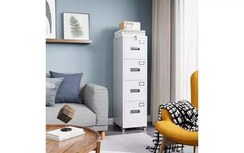 Armoire de rangement en acier robuste de 183 cm avec serrure - Étagères réglables, tringle de suspension, organisateur de rangement sécurisé pour la maison, le bureau, la chambre, le sous-sol