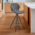 GDFStudio Gramiria 26 Fabric Swivel Counter Height Bar Stool
