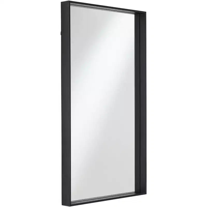 Uttermost Delaney Miroirs Muraux Rectangulaires Noir Mat 24 x 42 - Lot de 2