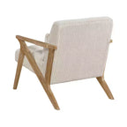 GDFStudio Mason Fauteuil d'appoint moderne avec cadre en bois d'hévéa, revêtement en velours côtelé et oreiller