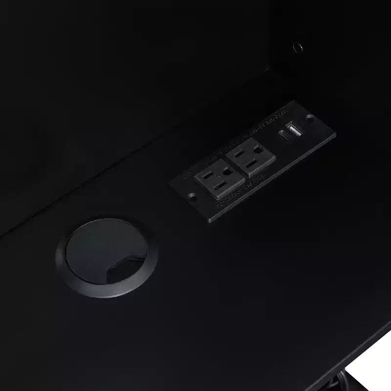 Lit superposé complet Luxystar avec étagères de rangement, 2 tiroirs et lumières