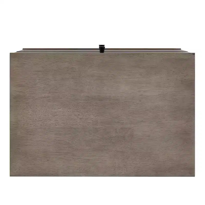 Table de chevet Sutro mi-siècle moderne à 2 tiroirs avec pieds noirs - Gris/Noir - iNSPIRE Q