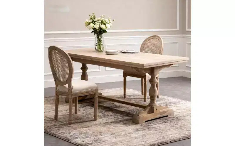 Lot de 2 chaises de salle à manger rembourrées, assise en tissu de lin de style français, chaises d'appoint pour cuisine ou salle à manger