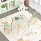 Ensemble table et chaises pour enfants GDFStudio Willow avec motif animaux mignons