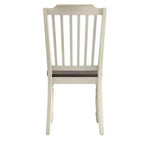 Chaises de salle à manger à lattes bicolores Ohana (lot de 2) - iNSPIREQ