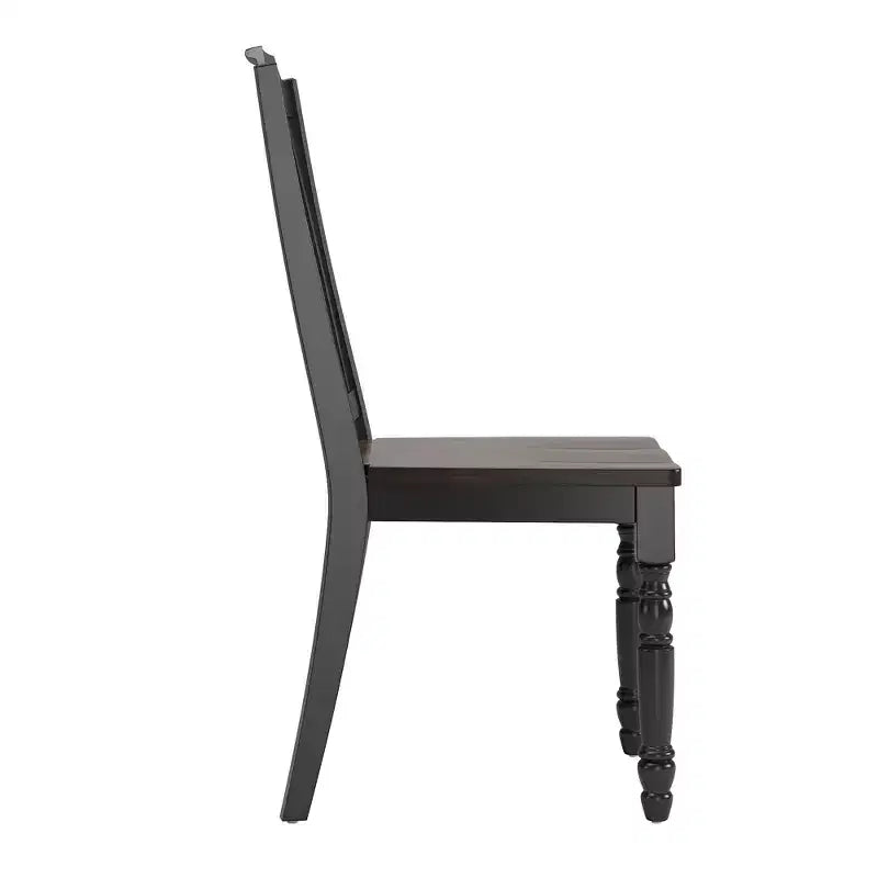 Chaises de salle à manger à lattes bicolores Ohana (lot de 2) - iNSPIREQ