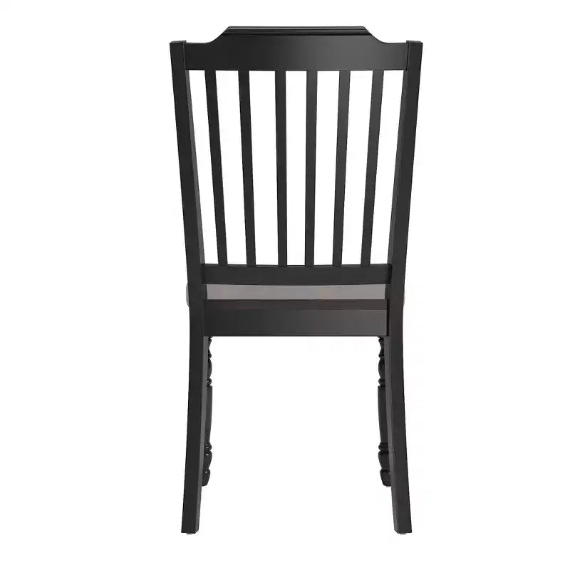 Chaises de salle à manger à lattes bicolores Ohana (lot de 2) - iNSPIREQ