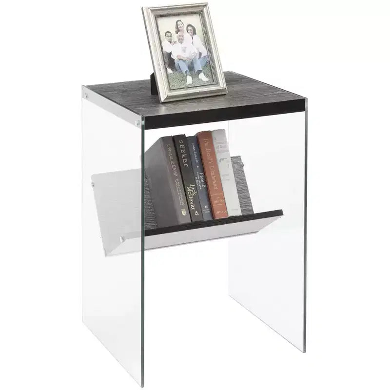 Table d'appoint rectangulaire en verre HomeStock, 1 pièce