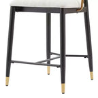 Christopher Knight Home Anan Tabourets de comptoir rembourrés en métal moderne (lot de 2)