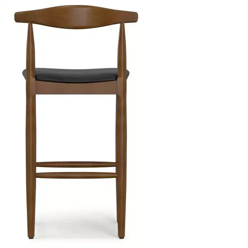 Tabouret de bar Angela Mid Century Modern en similicuir, entièrement assemblé