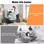 Support de piédestal GDLF pour lave-linge séchant, piédestal de lessive de 24,1 po pour lave-linge compact