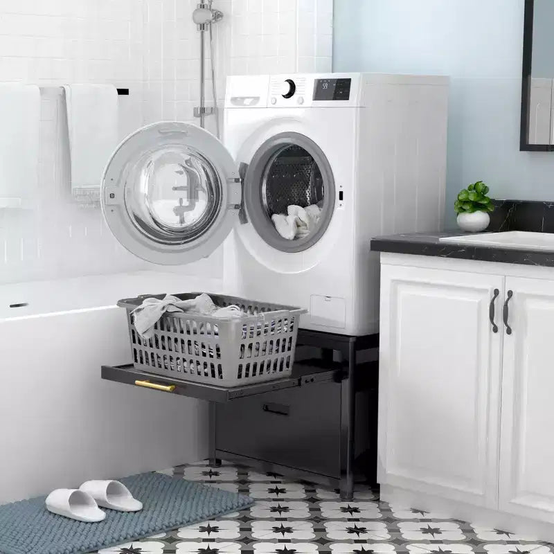 Support de piédestal GDLF pour lave-linge séchant, piédestal de lessive de 24,1 po pour lave-linge compact