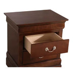 Table de Chevet Rectangulaire en Bois HomeStock pour Salon et Chambre à Coucher