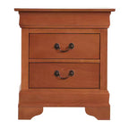 Table de Chevet Rectangulaire en Bois HomeStock pour Salon et Chambre à Coucher