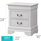 Table de Chevet Rectangulaire en Bois HomeStock pour Salon et Chambre à Coucher