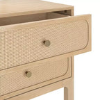 Table de chevet 2 tiroirs Elio/Rotin
