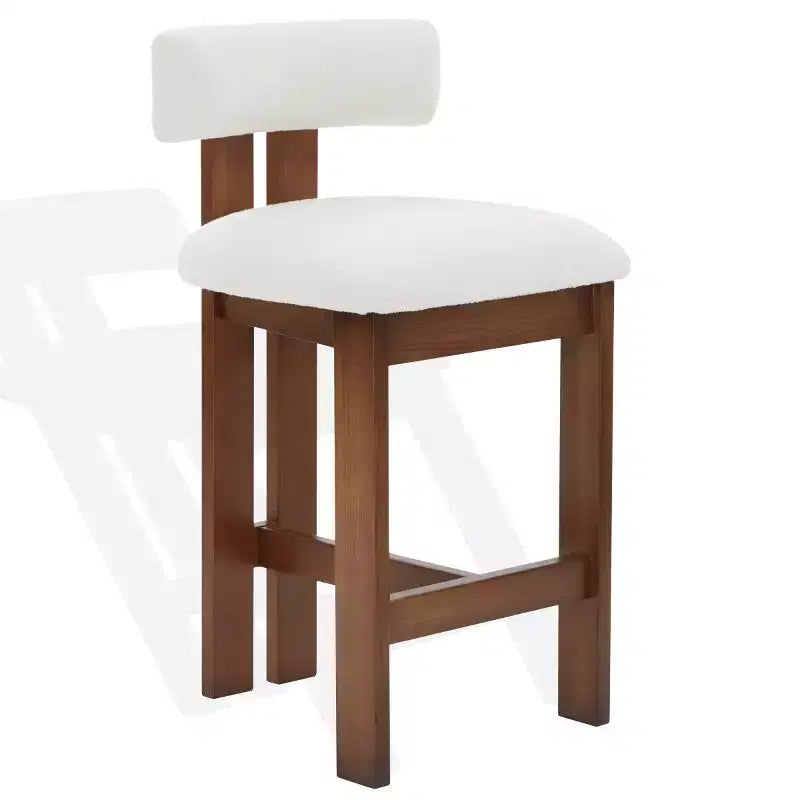 Tabouret de comptoir Macey Boucle - SFV4860 - Ivoire/Blanc - Safavieh Couture