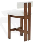 Tabouret de comptoir Macey Boucle - SFV4860 - Ivoire/Blanc - Safavieh Couture