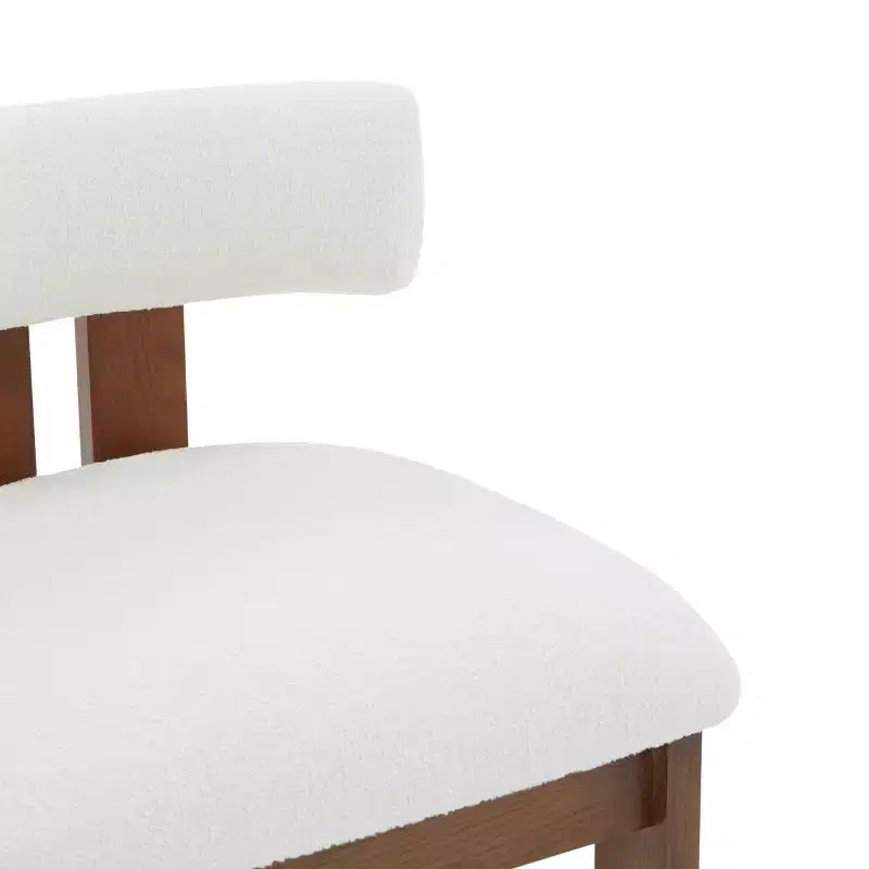 Tabouret de comptoir Macey Boucle - SFV4860 - Ivoire/Blanc - Safavieh Couture