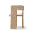 Jennifer Taylor Home Avenel Fauteuil d'appoint bloc sculptural en orme massif recyclé