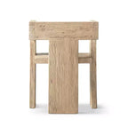 Jennifer Taylor Home Avenel Fauteuil d'appoint bloc sculptural en orme massif recyclé