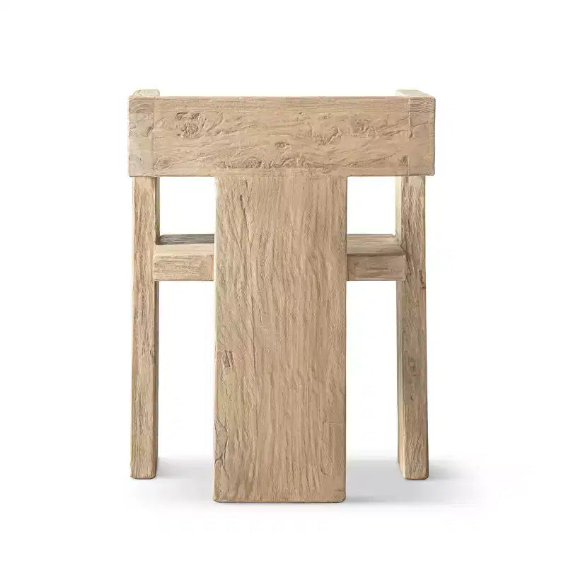 Jennifer Taylor Home Avenel Fauteuil d'appoint bloc sculptural en orme massif recyclé
