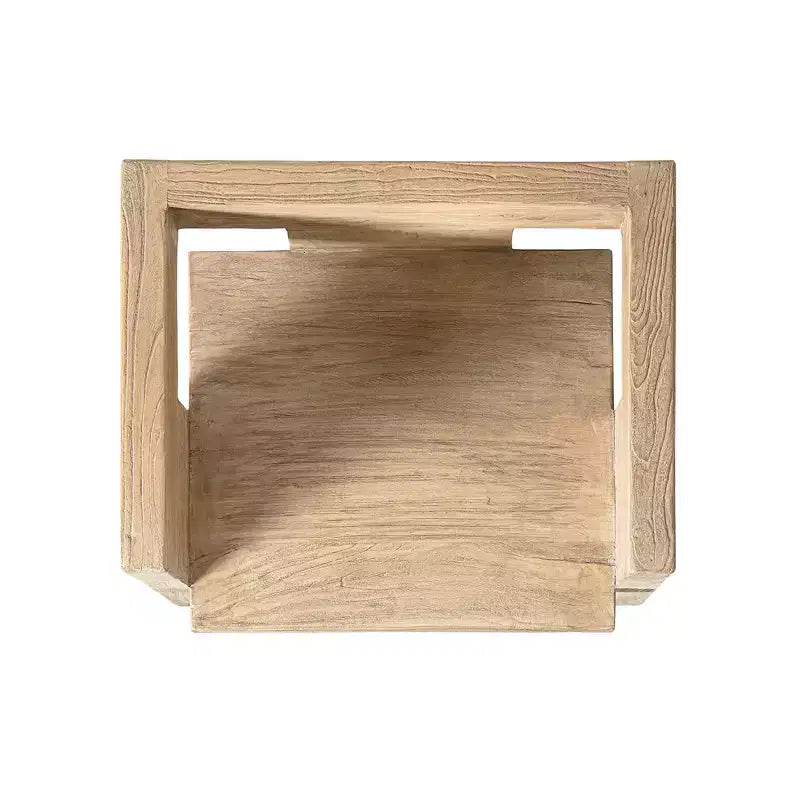 Jennifer Taylor Home Avenel Fauteuil d'appoint bloc sculptural en orme massif recyclé