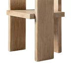 Jennifer Taylor Home Avenel Fauteuil d'appoint bloc sculptural en orme massif recyclé