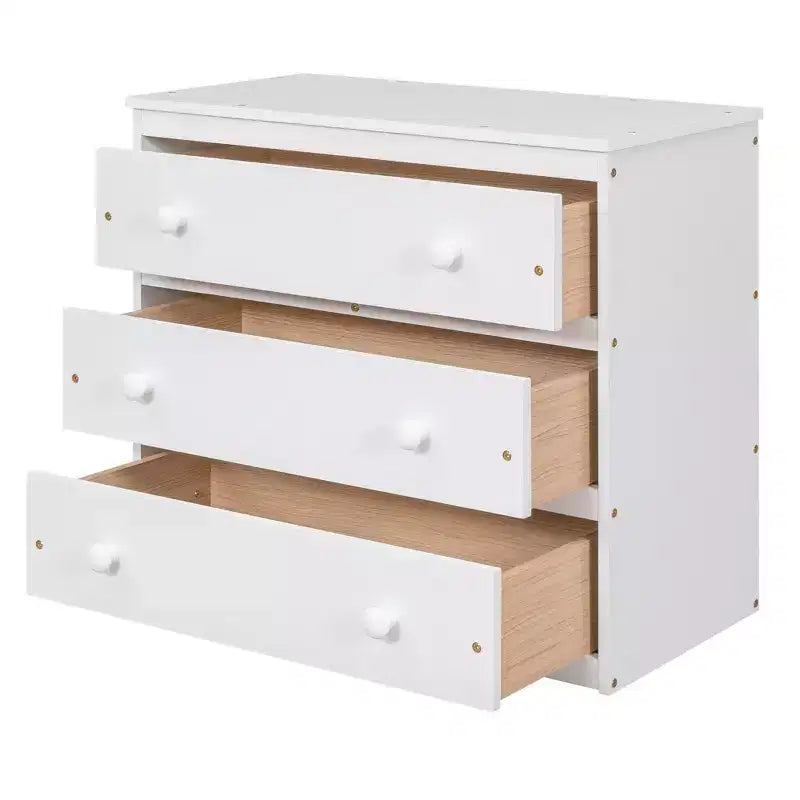 Lit mezzanine bas grand format Luxystar avec bureau roulant, 3 tiroirs et étagères