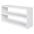 Lit mezzanine bas grand format Luxystar avec bureau roulant, 3 tiroirs et étagères