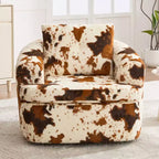 Fauteuil d'appoint pivotant à 360° GDFStudio Jeff avec coussin double couche