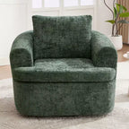 Fauteuil d'appoint pivotant à 360° GDFStudio Jeff avec coussin double couche